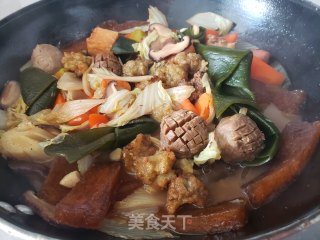 红萝卜白菜炖丸子步骤11