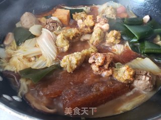 红萝卜白菜炖丸子步骤10