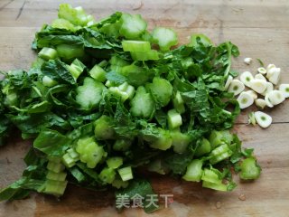 芥菜炒鸭蛋步骤4 芥菜炒鸭蛋步骤4