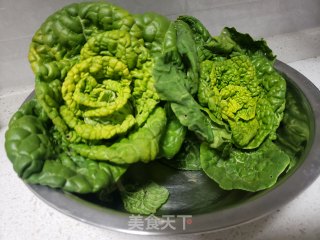 黄心菜炒豆腐干步骤1