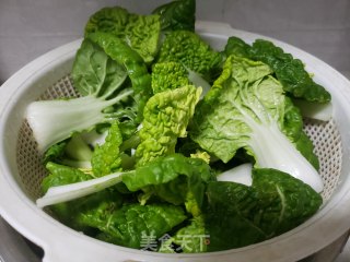 黄心菜炒豆腐干步骤2