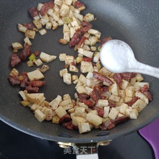 “腊味”煎辣肠芋头糕步骤14 “腊味”煎辣肠芋头糕步骤14