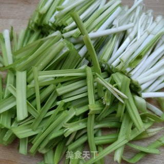 蒜黄炒护心肉步骤3