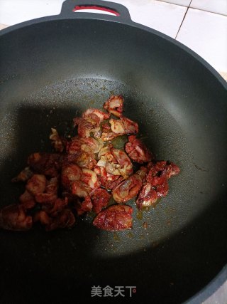 儿菜炒腊肠步骤3