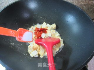 鸡蛋炒豆腐步骤7