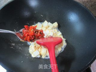 鸡蛋炒豆腐步骤6