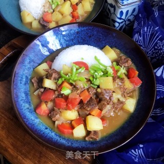 红萝卜咖喱牛肉饭步骤15 红萝卜咖喱牛肉饭步骤15