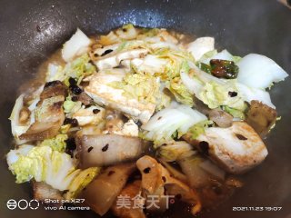五花肉烧白菜豆腐步骤4