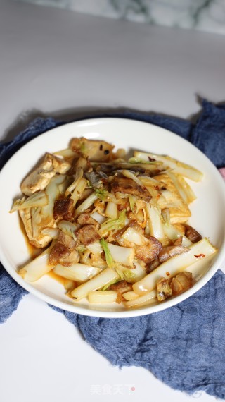 五花肉烧白菜豆腐步骤6