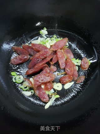 有机菜花炒腊肠步骤6 有机菜花炒腊肠步骤6