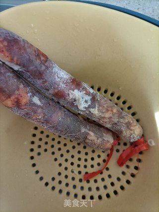 蒸麻辣香肠步骤1