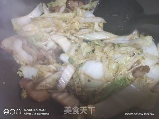 娃娃菜炒腐竹步骤3