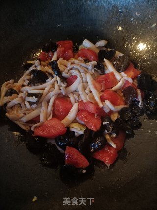 白玉菇番茄炒鸡蛋步骤12