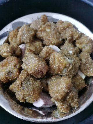 粉蒸排骨芋头步骤6 粉蒸排骨芋头步骤6