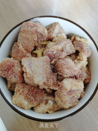粉蒸排骨萝卜步骤5