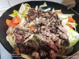 娃娃菜梗炒牛肉步骤5 娃娃菜梗炒牛肉步骤5