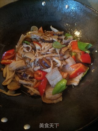 香菇白玉菇炒肉片步骤14