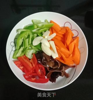 杂蔬炒豆腐步骤2