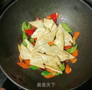 杂蔬炒豆腐步骤9