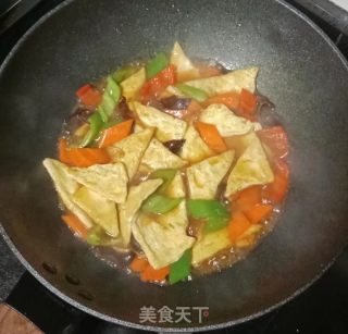 杂蔬炒豆腐步骤11