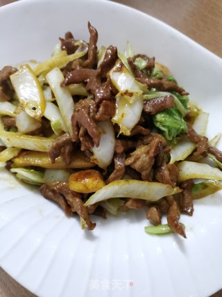 肉丝炒白菜步骤8