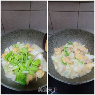 肉片油豆腐烧白萝卜步骤11