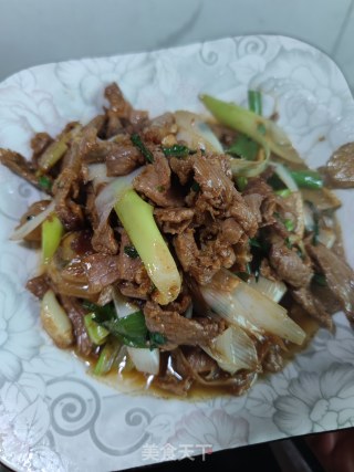 大葱炒羊肉步骤9