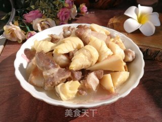 咸肉烧冬笋步骤8