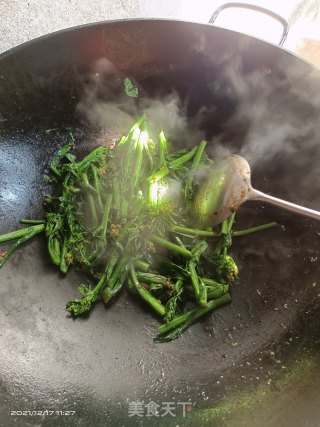 炒油菜步骤2