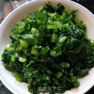 萝卜缨炒豆干步骤3