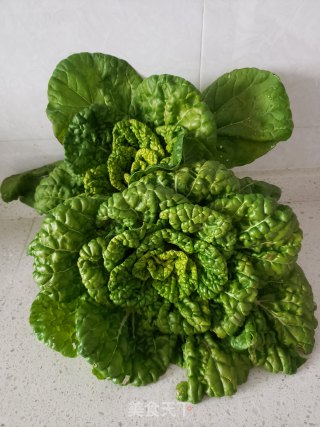黄心菜炖豆腐步骤1