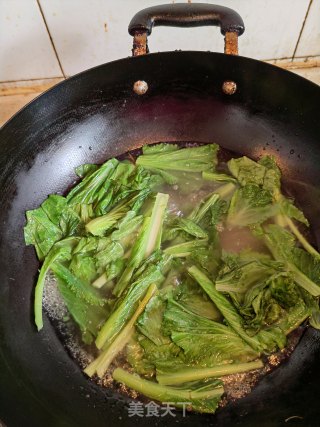 酸辣荠菜鱼片步骤2