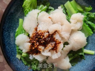 酸辣荠菜鱼片步骤7