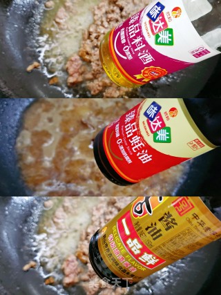 肉末炒菜心步骤3