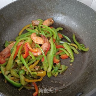 彩椒炒对虾步骤10 彩椒炒对虾步骤10