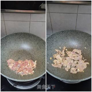 瘦肉炒鹿茸菇步骤5