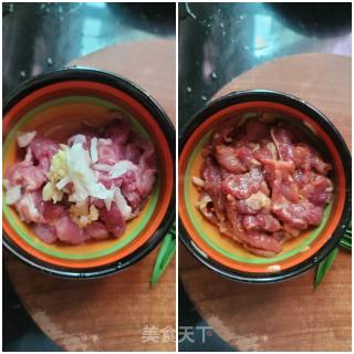 瘦肉炒鹿茸菇步骤4