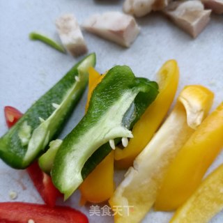 彩椒回锅肉串步骤3