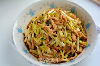 肉丝炒蒜黄步骤8 肉丝炒蒜黄步骤8