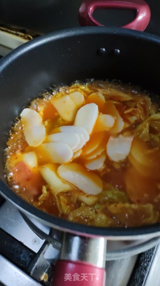 芝士泡菜煮年糕步骤10 芝士泡菜煮年糕步骤10