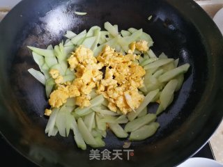 佛手瓜炒蛋步骤5