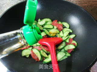 香肠炒青瓜步骤7