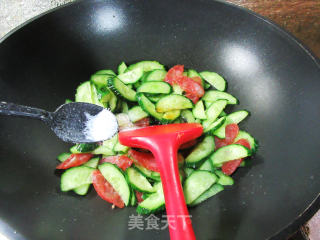香肠炒青瓜步骤9