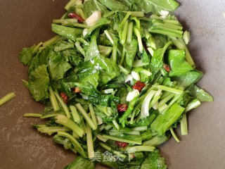蒜蓉辣椒炒油菜苗步骤6