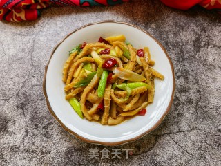 蒜苗炒羊肚步骤10