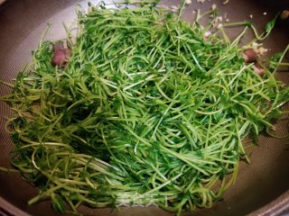 腊肉炒豆苗步骤9
