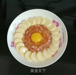 肉末鸡蛋蒸豆腐步骤8