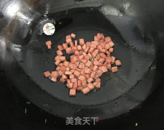 彩蔬火腿丁步骤9