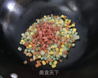 彩蔬火腿丁步骤12