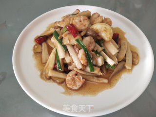 杏鲍菇炒虾仁步骤15
